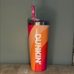 NWOT Dunkin’ | Tumbler w/Straw